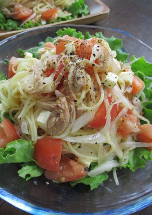 冷たいトマトパスタ-レシピのメイン写真