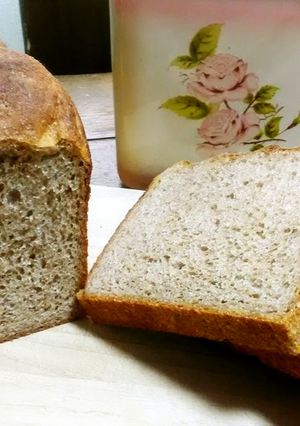 低GI　全粒粉だけのふわふわ食パン-レシピのメイン写真