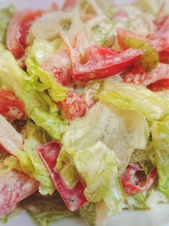 レタスとカニカマのトマトサラダ-レシピのメイン写真