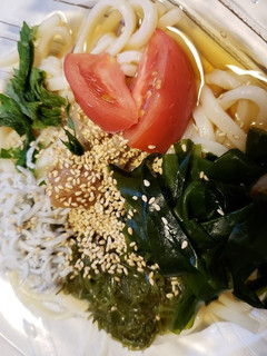 海藻しらすサラダ冷やしうどん-レシピのメイン写真