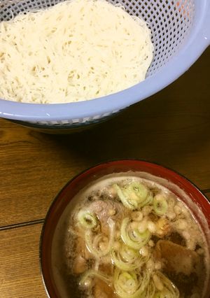 超簡単 牛煮込みつけ素麺-レシピのメイン写真