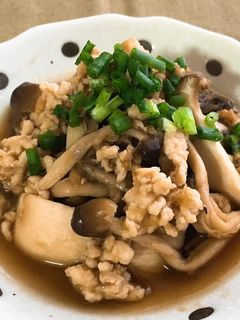 きのこの生姜そぼろ和え-レシピのメイン写真