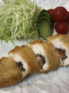 ルバーブ入りササミフライ♬-レシピのメイン写真