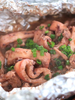 ワタの旨味!イカのガリバタホイル焼き-レシピのメイン写真