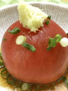 美人レシピ・丸ごとトマトのお浸し-レシピのメイン写真