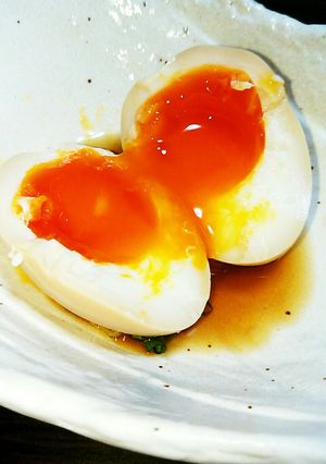 ﾆﾝﾆｸ風味のトロトロ〜半熟煮玉子-レシピのメイン写真