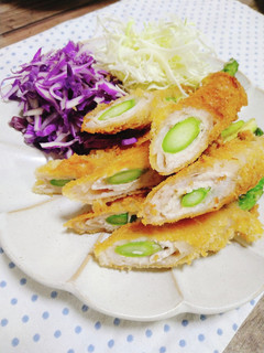✿春到来♪豚のアスパラ揚げ✿-レシピのメイン写真