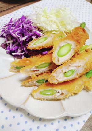 ✿春到来♪豚のアスパラ揚げ✿-レシピのメイン写真