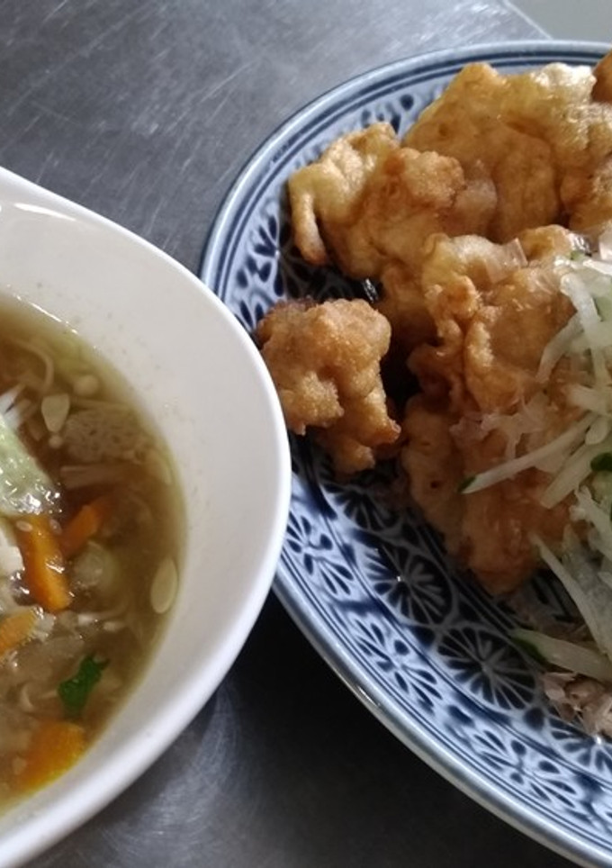 ②太いきゅうりでカジキ南蛮&えのきスープ-レシピのメイン写真