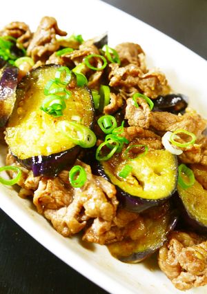 牛薄切り肉となす★柚子胡椒入り焼肉のたれ-レシピのメイン写真