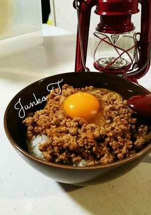 元気がでる★簡単豚ひきスタミナそぼろご飯-レシピのメイン写真