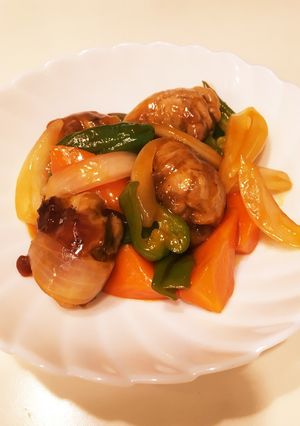 豚こま団子の簡単酢豚!-レシピのメイン写真