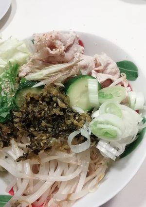 夏野菜と冷しゃぶの冷し塩とんこつラーメン-レシピのメイン写真