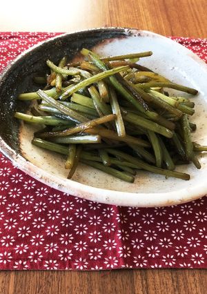 芋の茎の炒め煮-レシピのメイン写真
