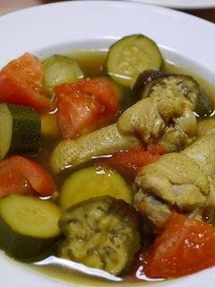鶏手羽元と夏野菜ののスープ-レシピのメイン写真