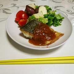 A picture of 鰆のソテー★梅ソース.