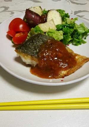 鰆のソテー★梅ソース-レシピのメイン写真