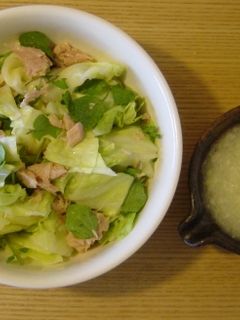 キャベツとツナのオニオンドレッシング-レシピのメイン写真