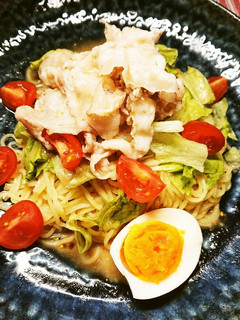 簡単!豚肉とレタスDE冷しゃぶ中華♪-レシピのメイン写真