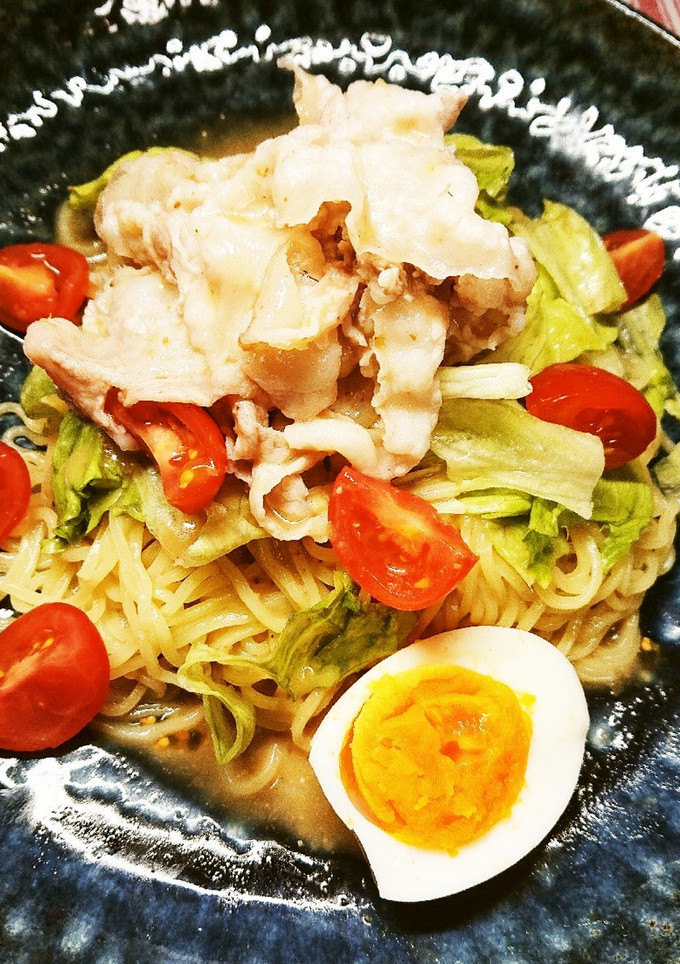 簡単！豚肉とレタスDE冷しゃぶ中華♪-レシピのメイン写真