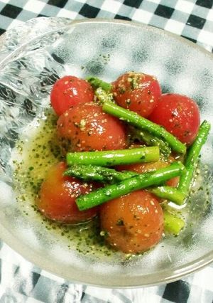 プチトマトとアスバラの青じそマリネ-レシピのメイン写真