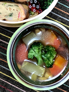 スープジャーで♡ブロッコリーの茎スープ-レシピのメイン写真