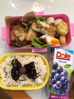 昆布でリボン材料2つ簡単弁当-レシピのメイン写真