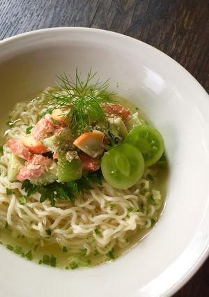 サラダな冷やし塩ラーメン♪-レシピのメイン写真