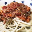 野菜大量消費のミートソース