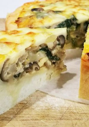 ピザミックス粉でキッシュ-レシピのメイン写真