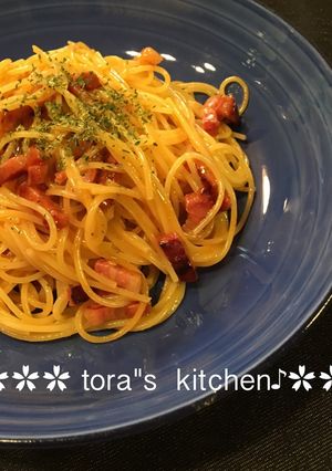 材料はこれだけ！簡単☘️濃厚カルボナーラ-レシピのメイン写真