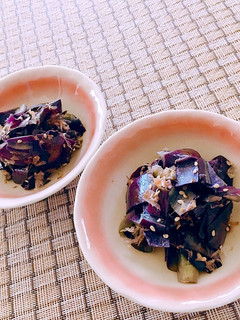 ✤茄子の皮のきんぴら風✤〜無駄なく1品✨-レシピのメイン写真