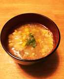 トウモロコシと卵の中華スープ