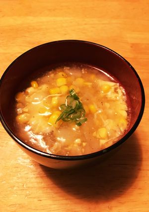 トウモロコシと卵の中華スープ-レシピのメイン写真