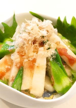 オクラと山芋の涼やか梅肉和え-レシピのメイン写真