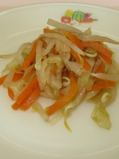 野菜のにんにくしょうゆあえ ★宇都宮給食-レシピのメイン写真