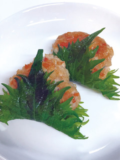 鶏つくねの大葉つつみ(透析食)-レシピのメイン写真