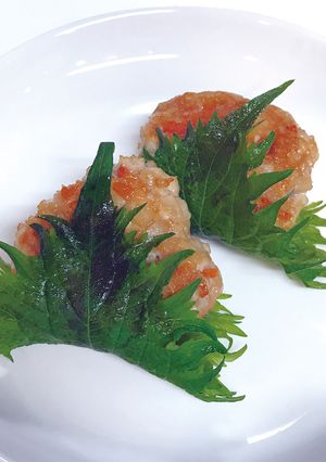 鶏つくねの大葉つつみ(透析食)-レシピのメイン写真