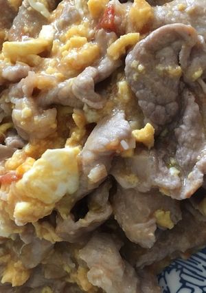 かんたん酢★豚肉トマト卵炒め煮-レシピのメイン写真