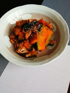 かぼちゃと豚肉の甘辛炒め☆-レシピのメイン写真