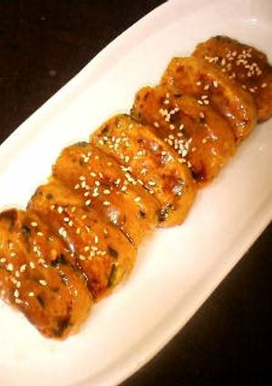 かぼちゃ団子のごまだれ和え-レシピのメイン写真