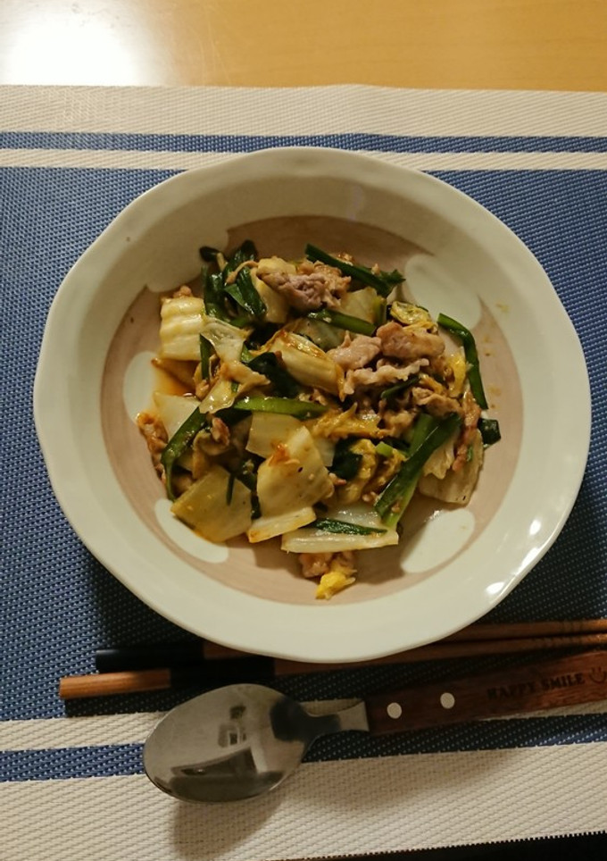 白菜と豚肉のオイスターニラ炒め☆-レシピのメイン写真