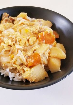 リメイク！パパっと肉じゃが卵とじ丼☆-レシピのメイン写真