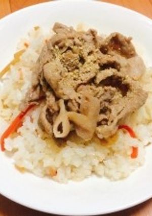 スタミナ☆お肉でちらし寿司-レシピのメイン写真