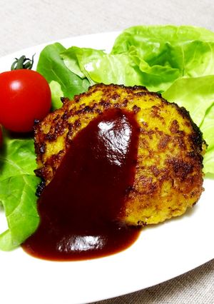 かぼちゃハンバーグ◆手もみクッキング-レシピのメイン写真