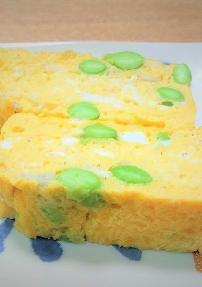 枝豆としらすの卵焼き-レシピのメイン写真