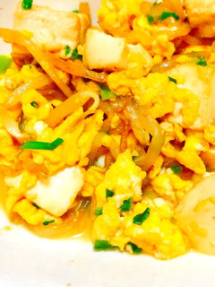 【簡単】ふわふわ卵と豆腐の中華風炒り豆腐-レシピのメイン写真