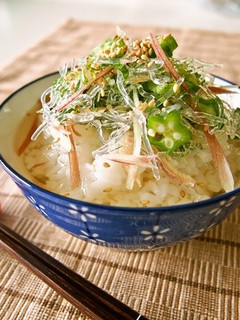 プチプチ冷やしぶっかけごはん-レシピのメイン写真