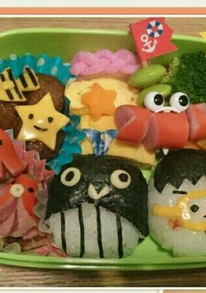 夏☆海へ行こう！！のキャラ弁❤-レシピのメイン写真