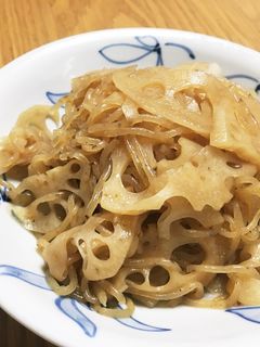 簡単時短料理♪レンコンと白滝の炒め煮-レシピのメイン写真